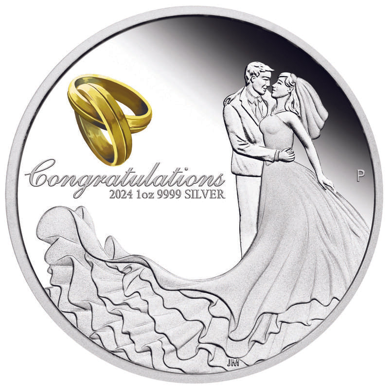 2024 Wedding 1 oz Silver Proof Coin