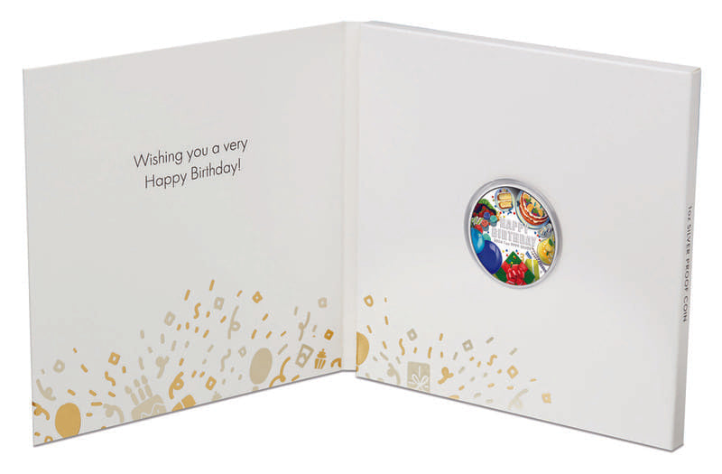 2024 Happy Birthday 1 oz Silver Proof Coloured Coin - The Perth Mint