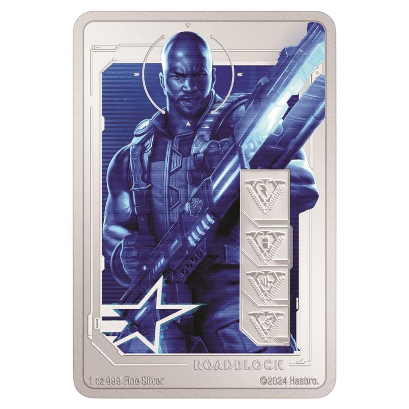 2024 G.I. Joe Roadblock 1 Troy Oz Pure Silver Coin