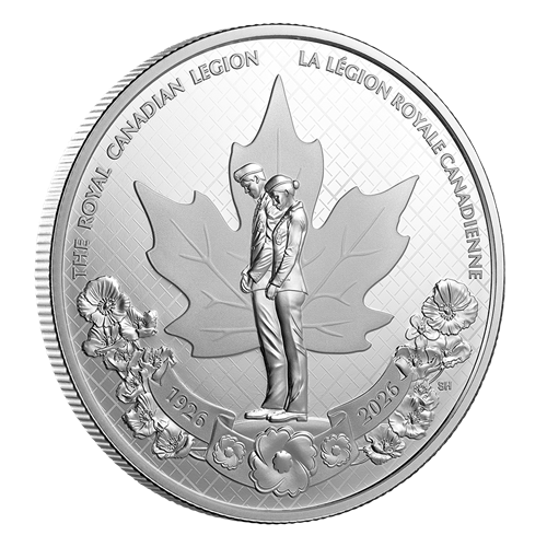 2026 23.17 g Fine Silver Proof Dollar: 100th Anniversary of The Royal Canadian Legion - Royal Canadian Mint