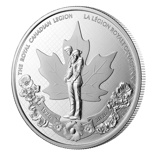2026 23.17 g Fine Silver Proof Dollar: 100th Anniversary of The Royal Canadian Legion - Royal Canadian Mint