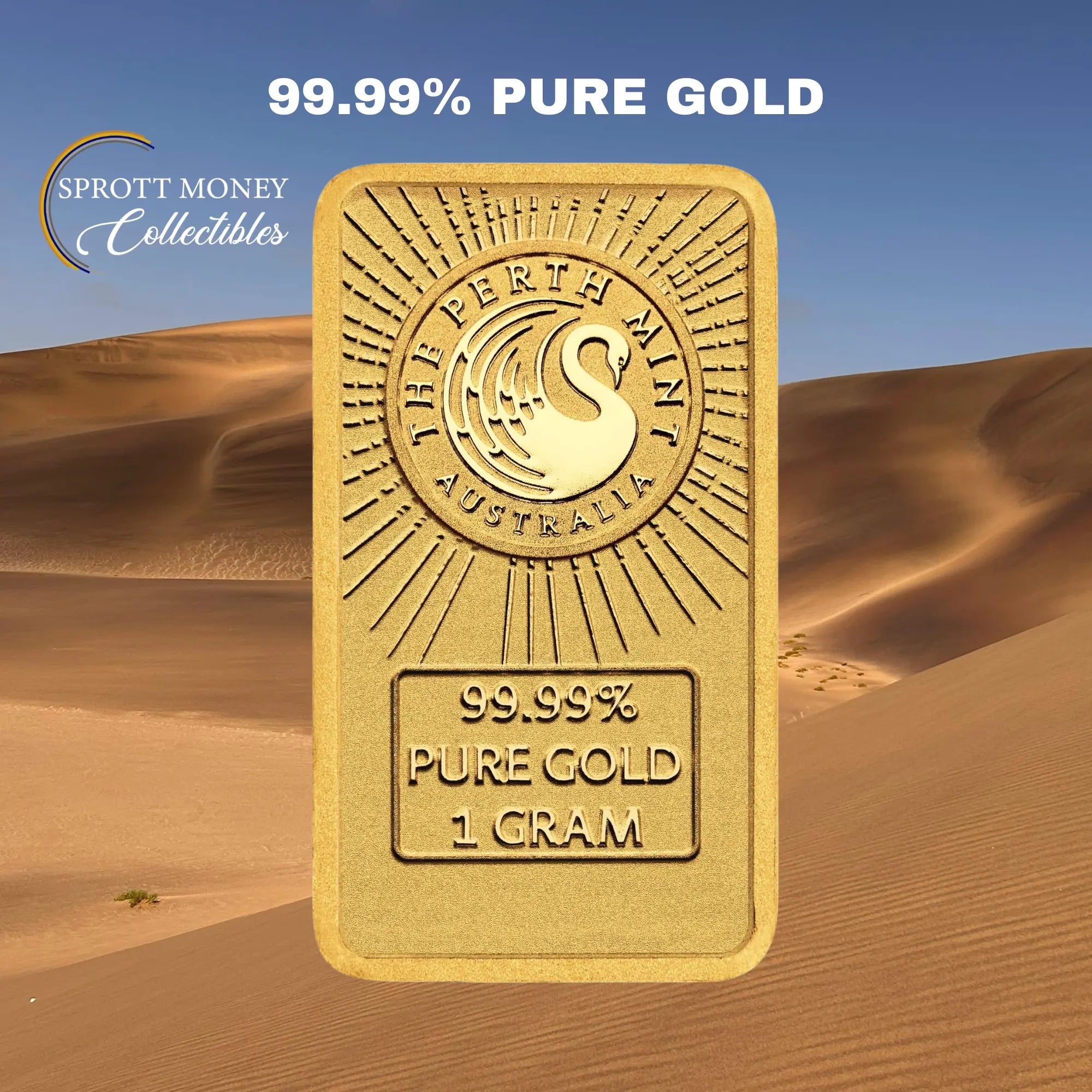 2026 1g Gold Dune Minted Bar The Perth Mint