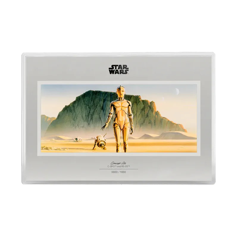 2026 1oz Silver Proof Foil Star Wars™ Concept Art - C-3PO™ and R2-D2™