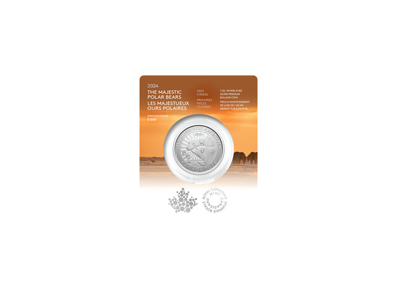 2024 First Strikes - The Majestic Polar Bears (Premium Bullion) 1 oz Fine Silver Coin