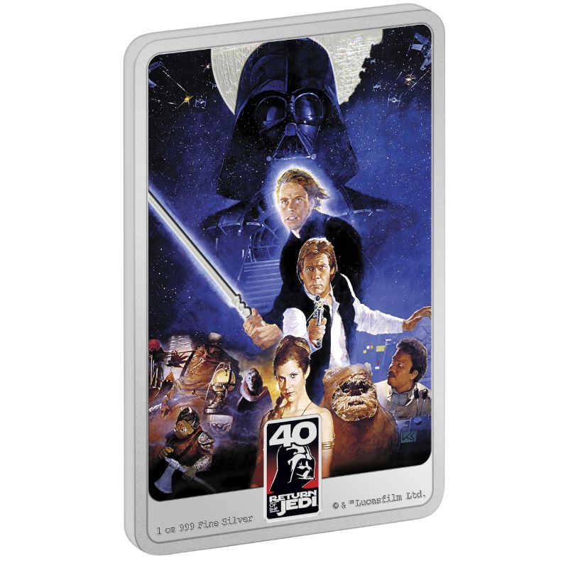 2023 Star Wars: Return of The Jedi 40th Anniversary 1 oz Pure Silver Coin