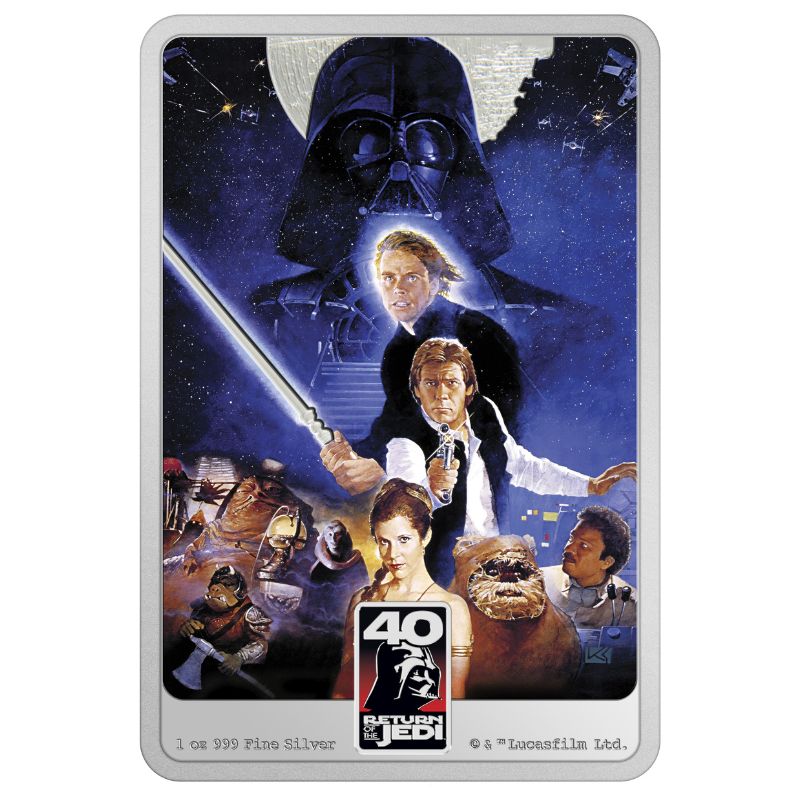 2023 Star Wars: Return of The Jedi 40th Anniversary 1 oz Pure Silver Coin
