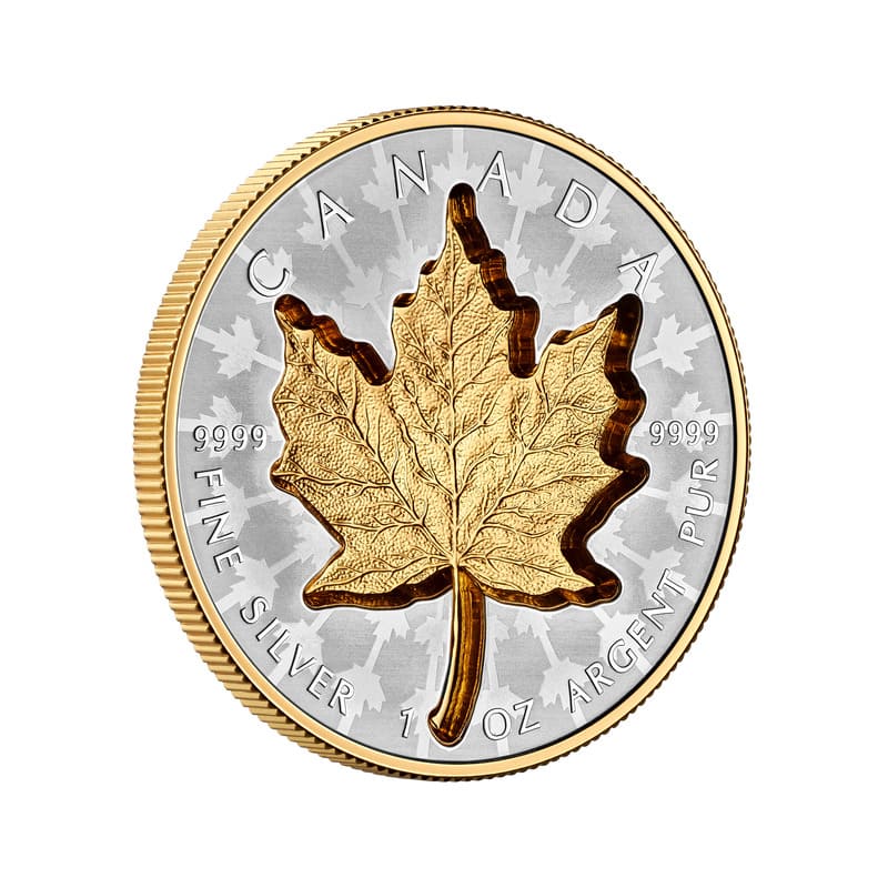 2024 Super Incuse Silver Maple Leaf SML 1 oz Fine Silver Coin