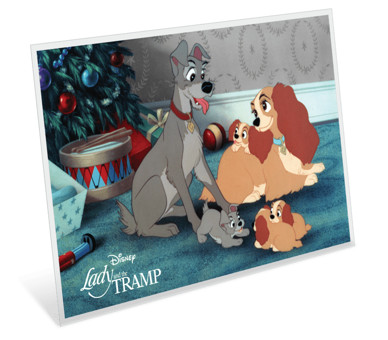 2024 Disney Season's Greetings - Lady and the Tramp 5 grams Silver Coin Note