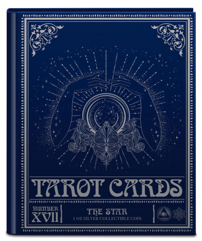 2024 Tarot XVII The Star 1 Troy Oz Pure Silver Coin