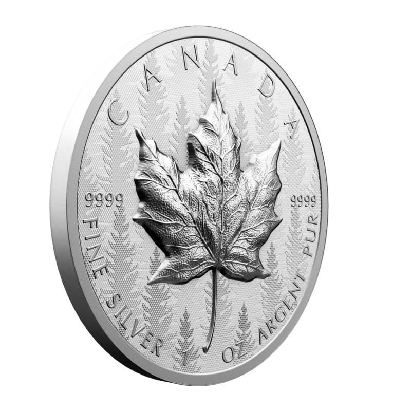 2024  Ultra-High Relief Pine Tree SML 1 oz Fine Silver Coin