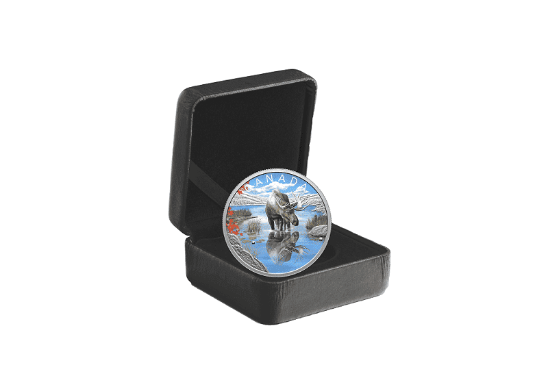 2024 1 oz Wildlife Reflections: Moose Fine Silver Coin