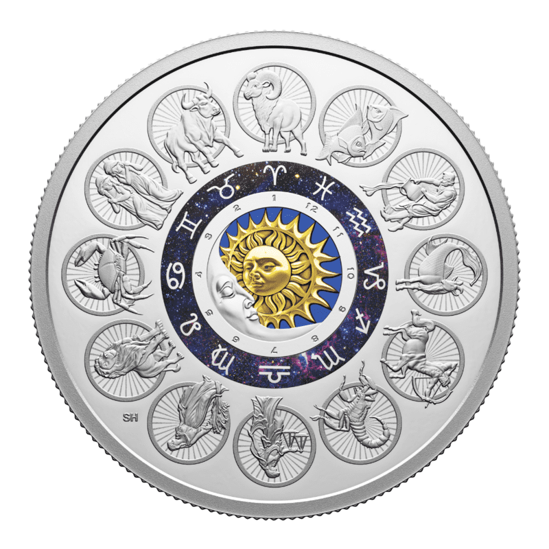 2024 Signs of The Zodiac 2 oz Fine Silver Coin