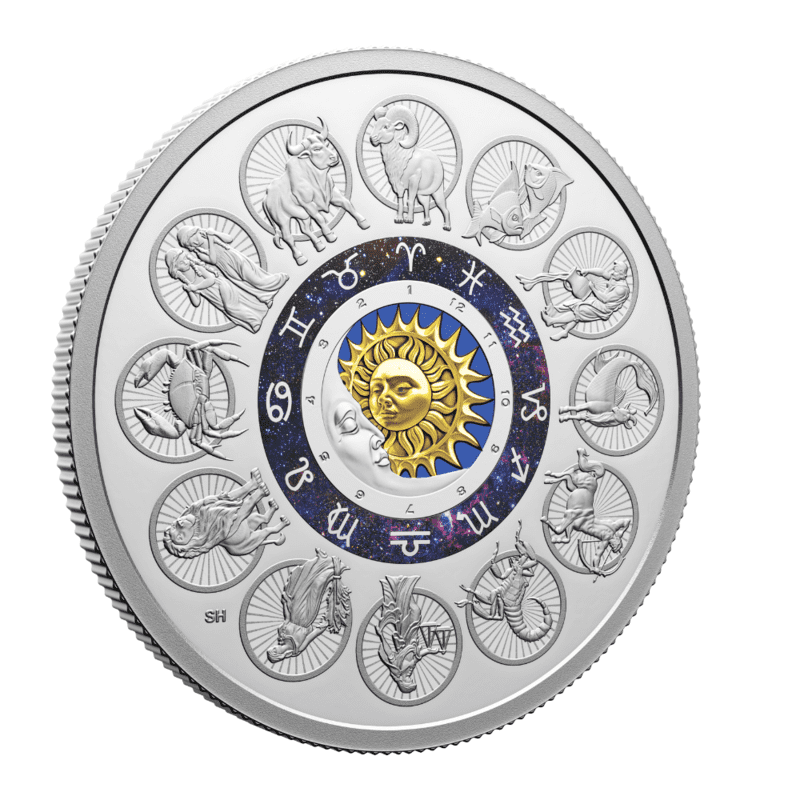 2024 Signs of The Zodiac 2 oz Fine Silver Coin