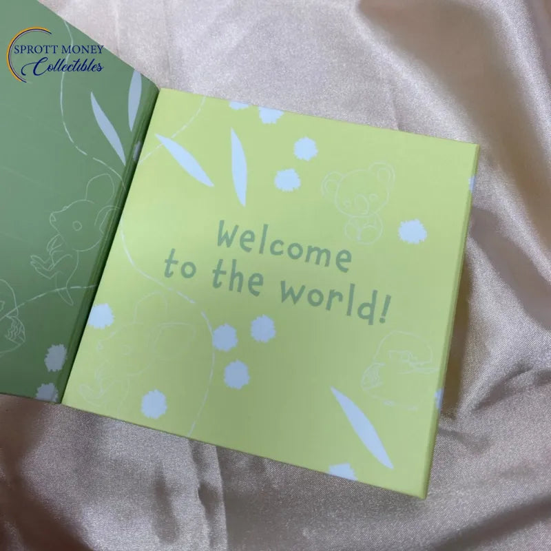 Welcome to the world coin Newborn 1/2 oz Pure Silver Coin Baby Shower Gift