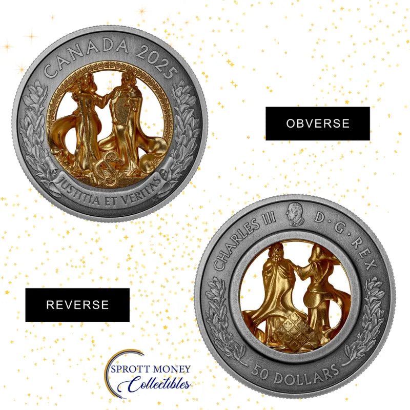 2025 144g Silver Allegories of Justice and Truth Royal Canadian Mint