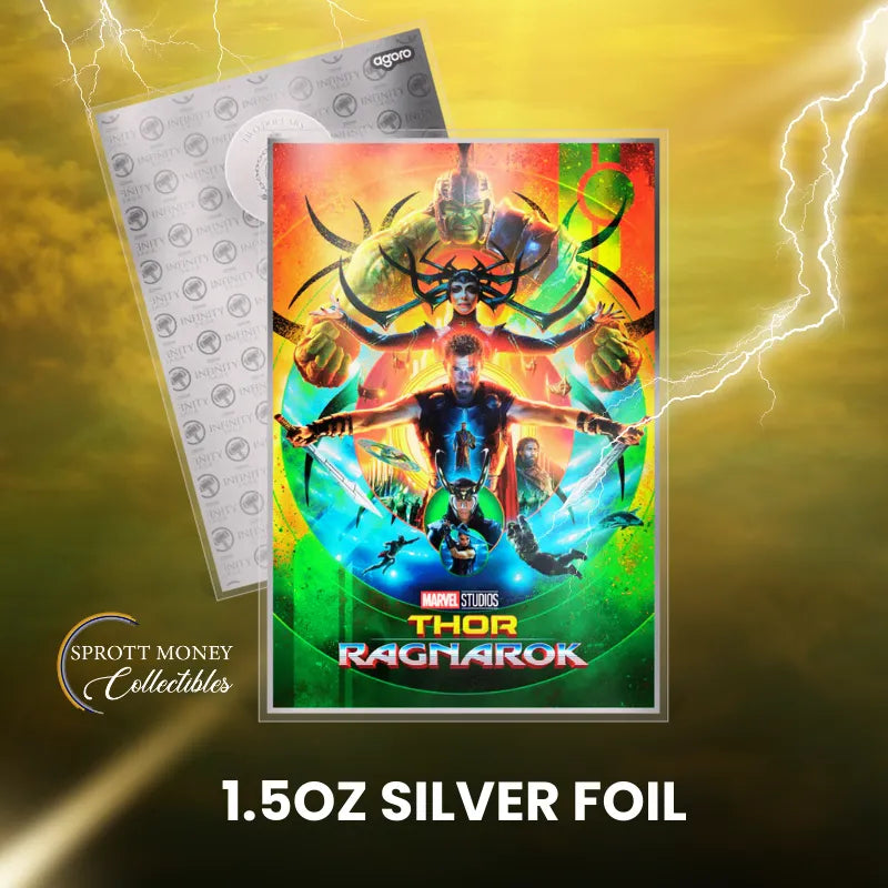 2025 1.5oz Thor Ragnarok Pure Silver Foil- New Zealand Mint