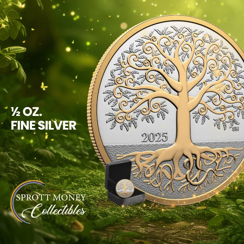 2025 1/2oz Pure Silver Tree of Life Coin –Royal Canadian Mint