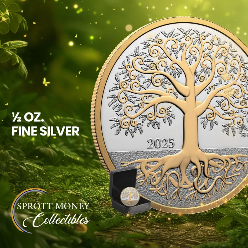 2025 1/2oz Pure Silver Tree of Life Coin –Royal Canadian Mint