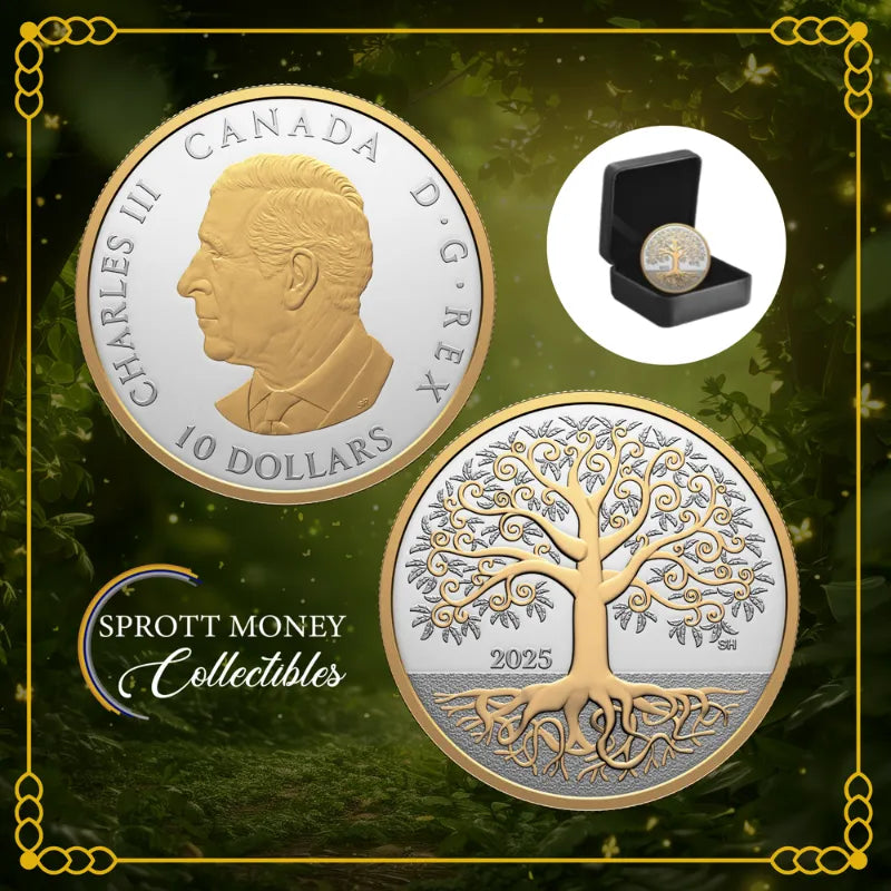 2025 1/2oz Pure Silver Tree of Life Coin –Royal Canadian Mint