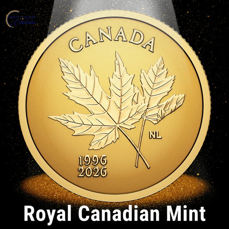 2026 0.5 g Pure Gold Coin 30th Anniversary of Canada's Arboreal Emblem Royal Canadian Mint