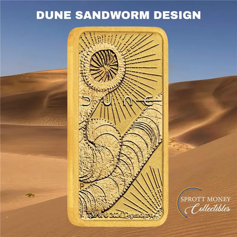 2026 1g Gold Dune Minted Bar The Perth Mint