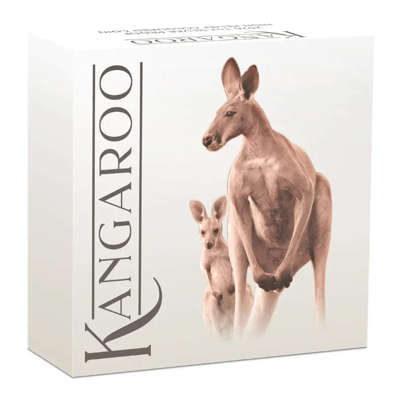 2026 1oz Silver AUSTRALIAN KANGAROO Proof High Relief Coloured Coin-THE PERTH MINT