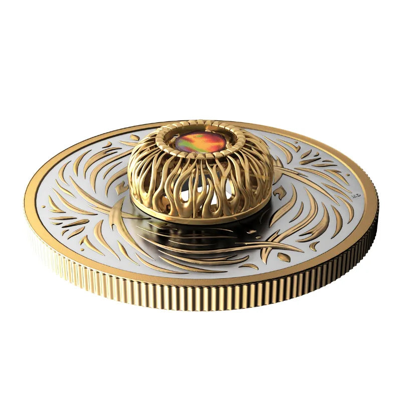 2026  20.86 g FINE SILVER COIN DANCING AMMOLITE - ELEMENTS OF NATURE: FIRE Royal Canadian Mint