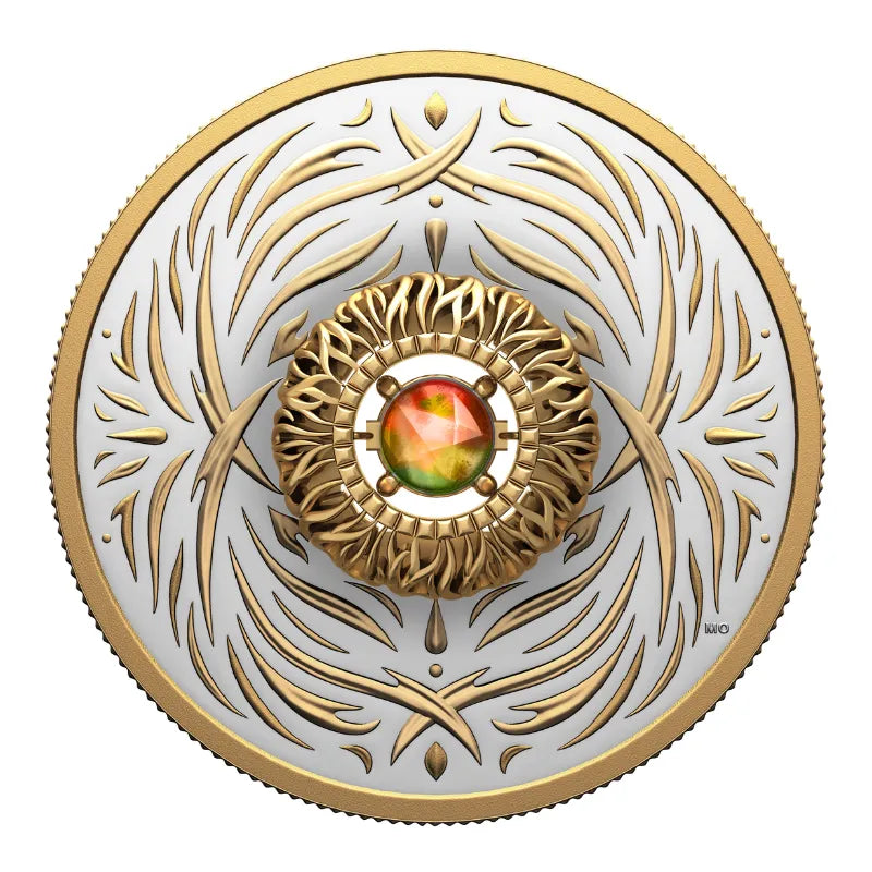 2026  20.86 g FINE SILVER COIN DANCING AMMOLITE - ELEMENTS OF NATURE: FIRE Royal Canadian Mint