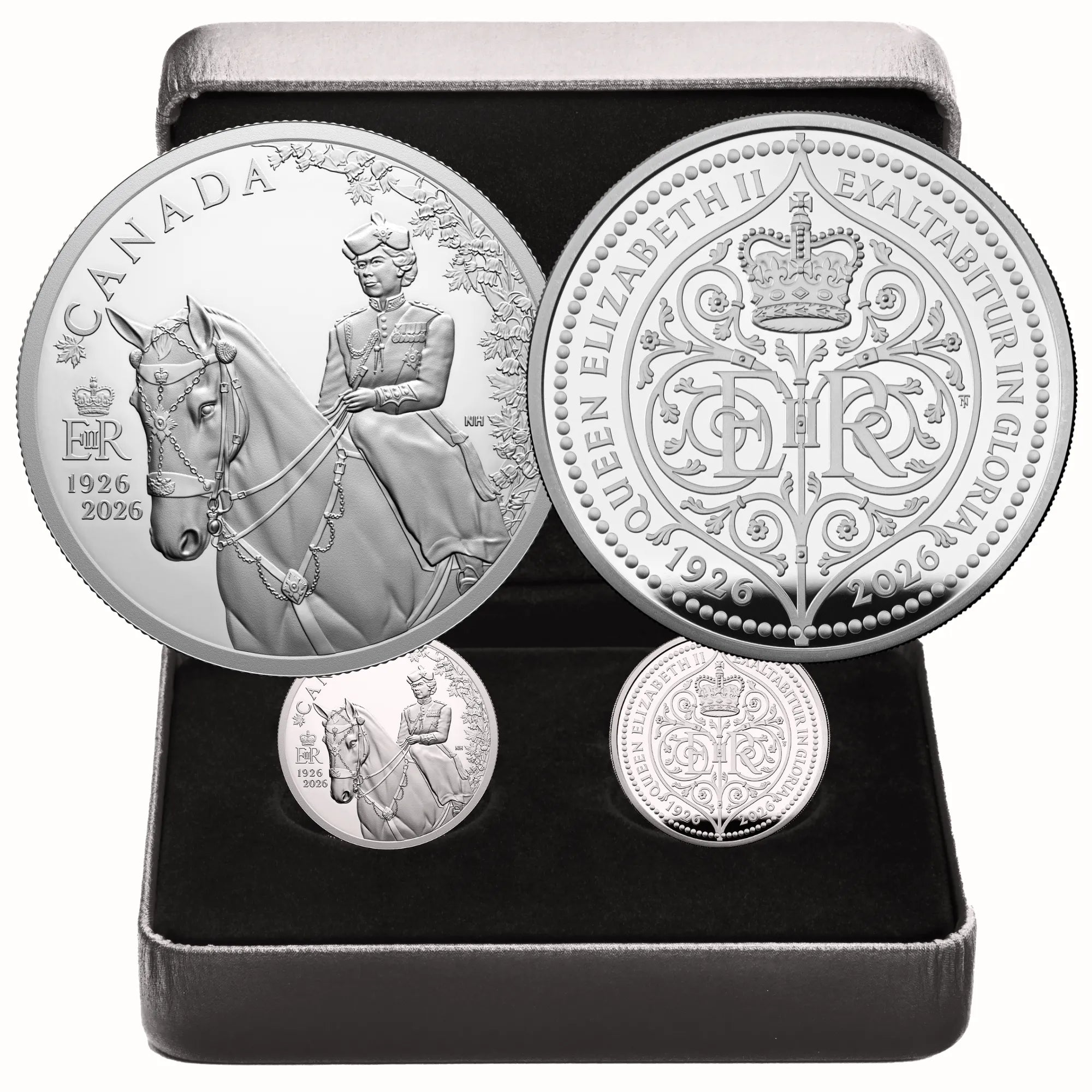 2026 FINE SILVER TWO-COIN SET 100TH ANNIVERSARY OF THE BIRTH OF QUEEN ELIZABETH II  Royal Canadian Mint