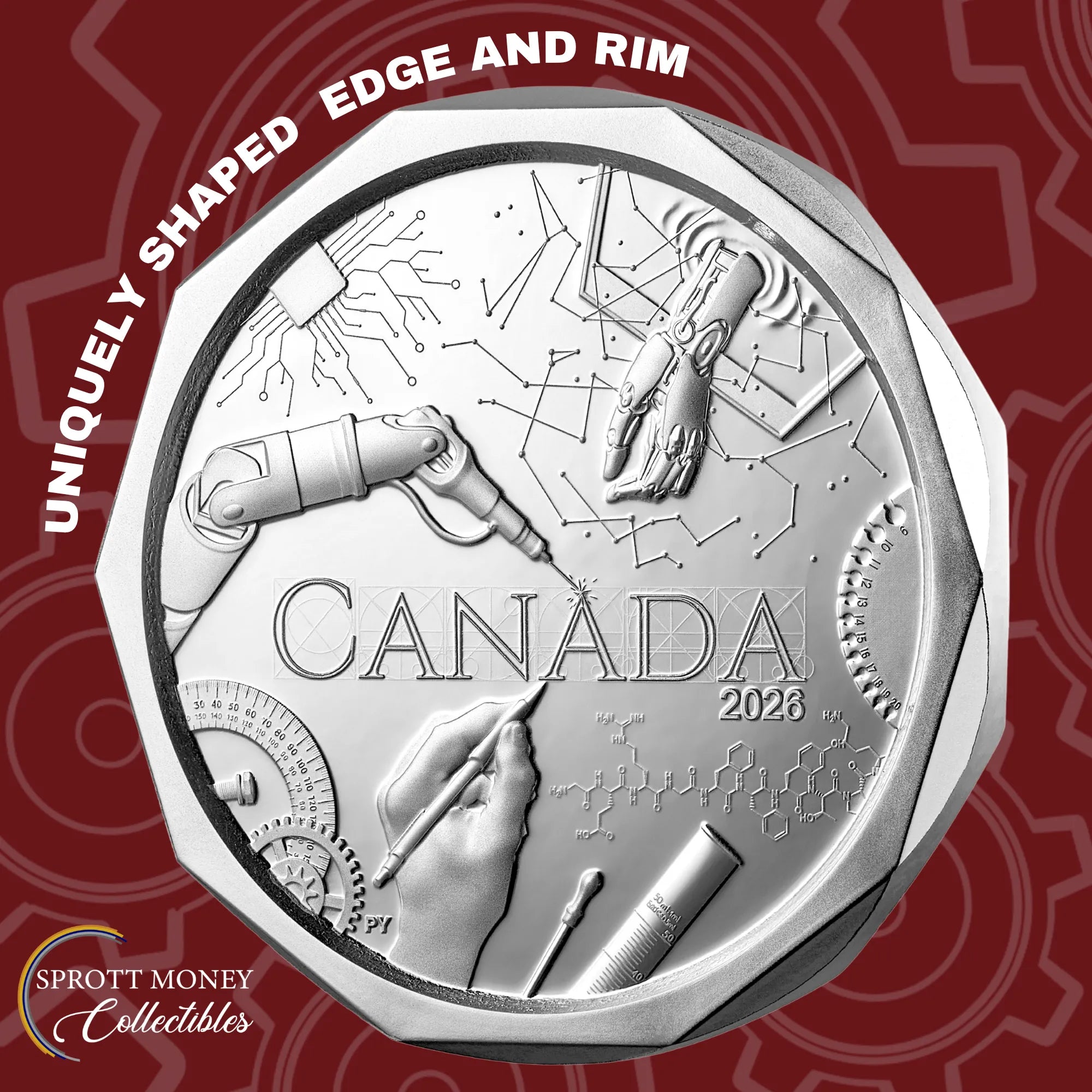 2026 32.75 g FINE SILVER COIN THE CALLING OF AN ENGINEER Royal Canadian Mint