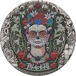 2024 2oz Silver Antiqued Frida Kahlo Colored Coin – Unique Collectible from Canada, for Women and Men