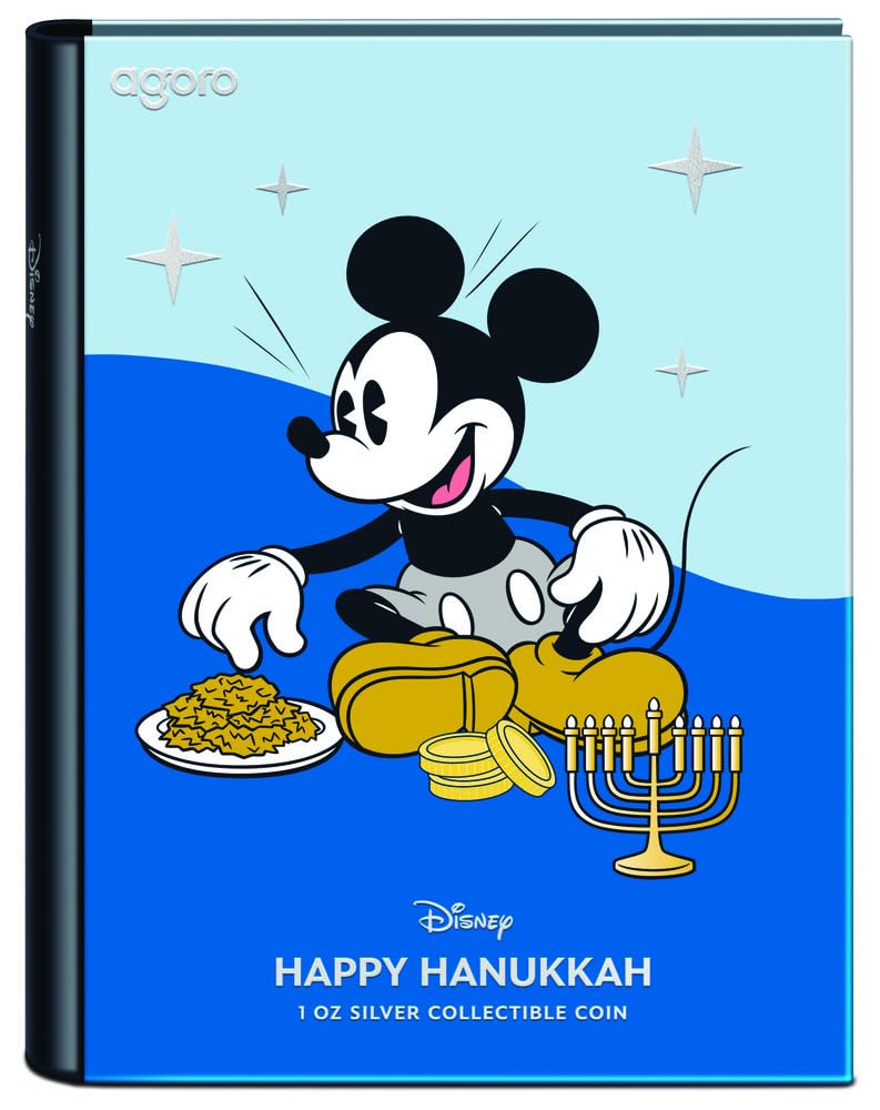 2024 Disney - Happy Hanukkah 1 oz Silver Coin - New Zealand Mint