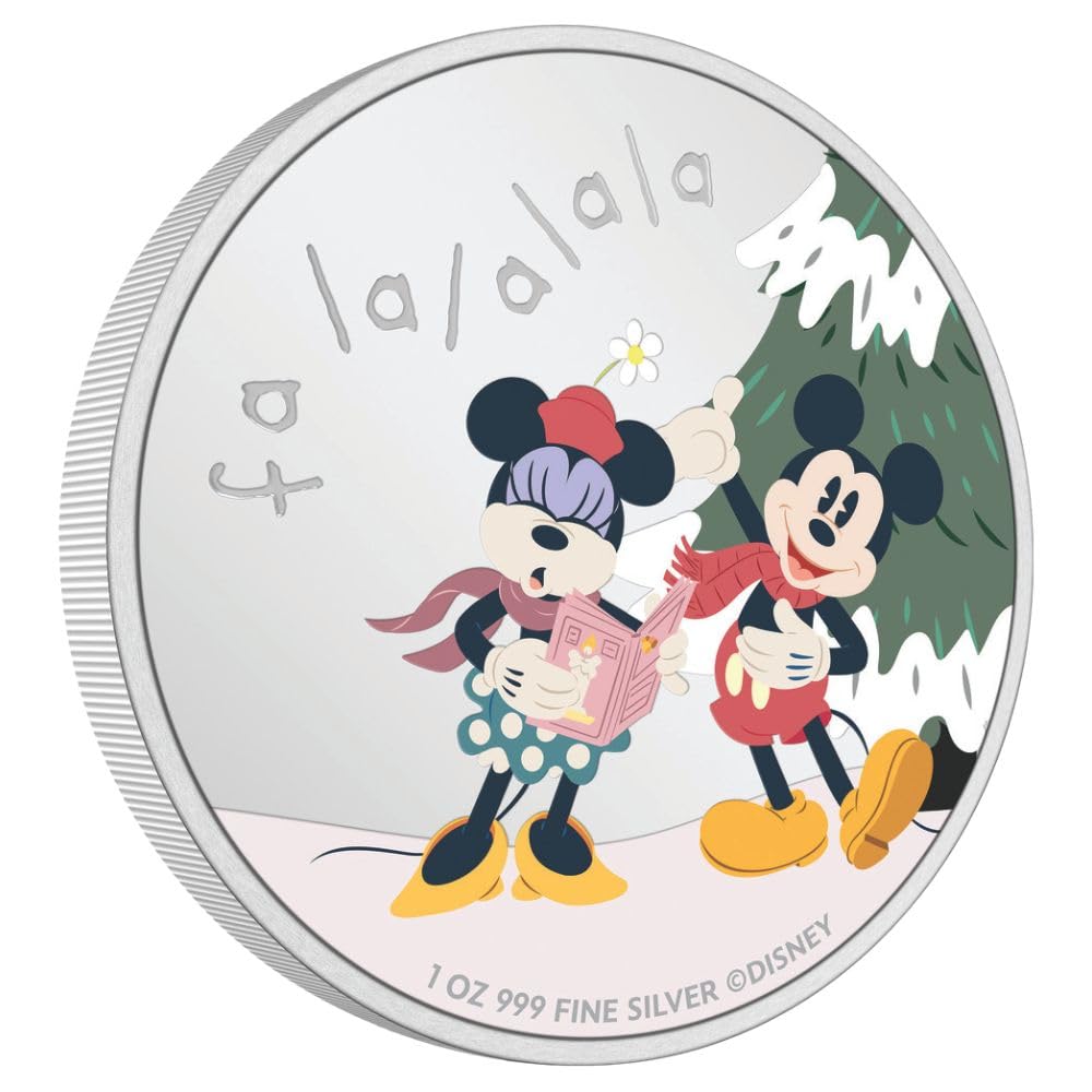 2024 Disney Season's Greetings - Merry Christmas 1 oz Silver Coin - New Zealand Mint