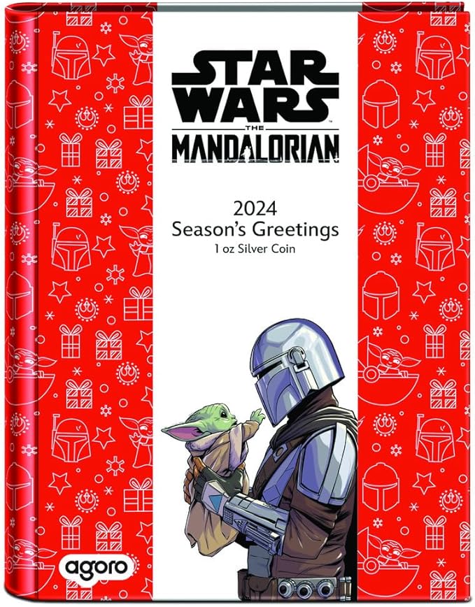 2024 Star Wars™ Season's Greetings - The Mandalorian 1 oz Silver Coin