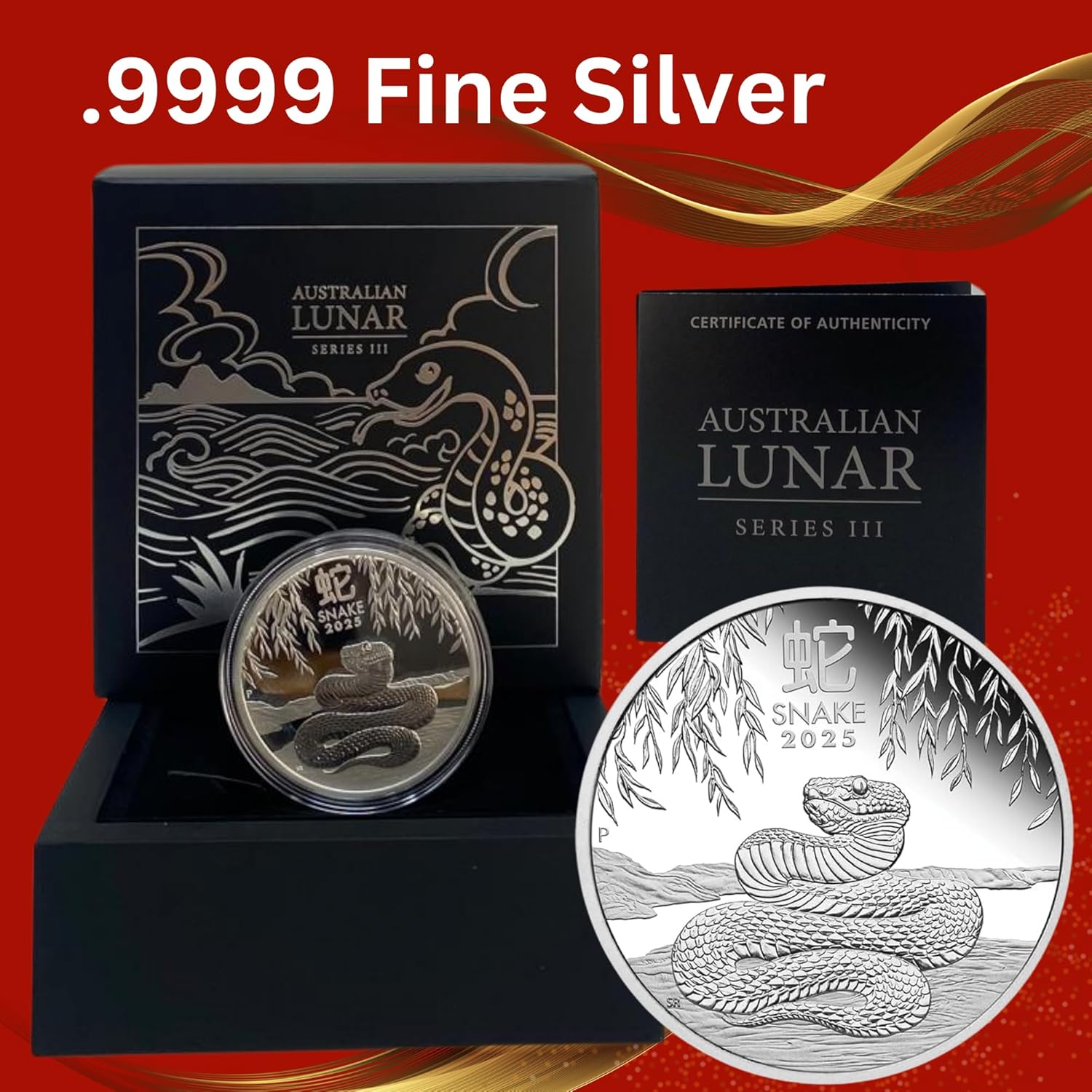 2025 Year of The Snake 1/2 oz Silver Proof Coin