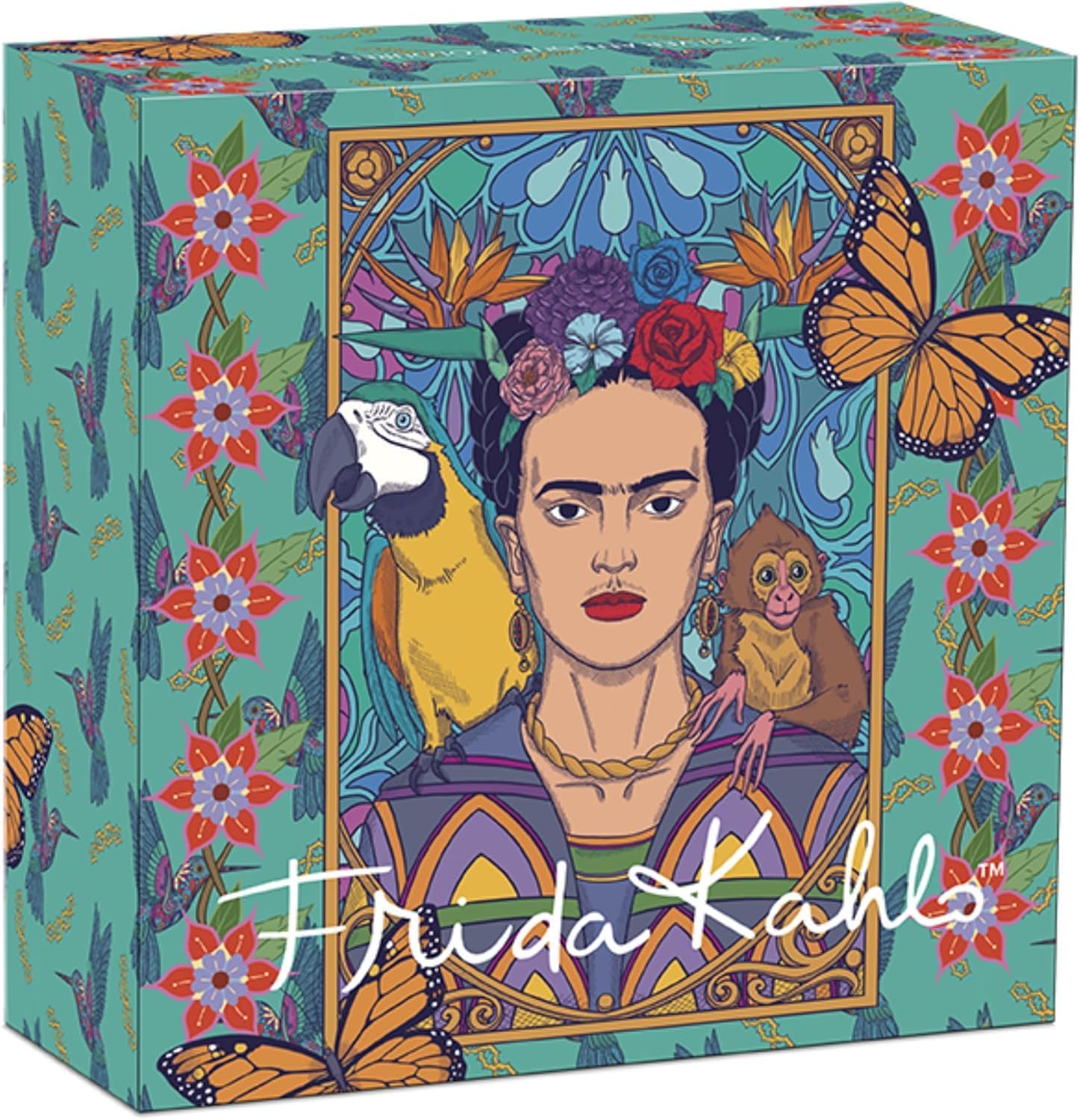 2024 2oz Silver Antiqued Frida Kahlo Colored Coin – Unique Collectible from Canada, for Women and Men