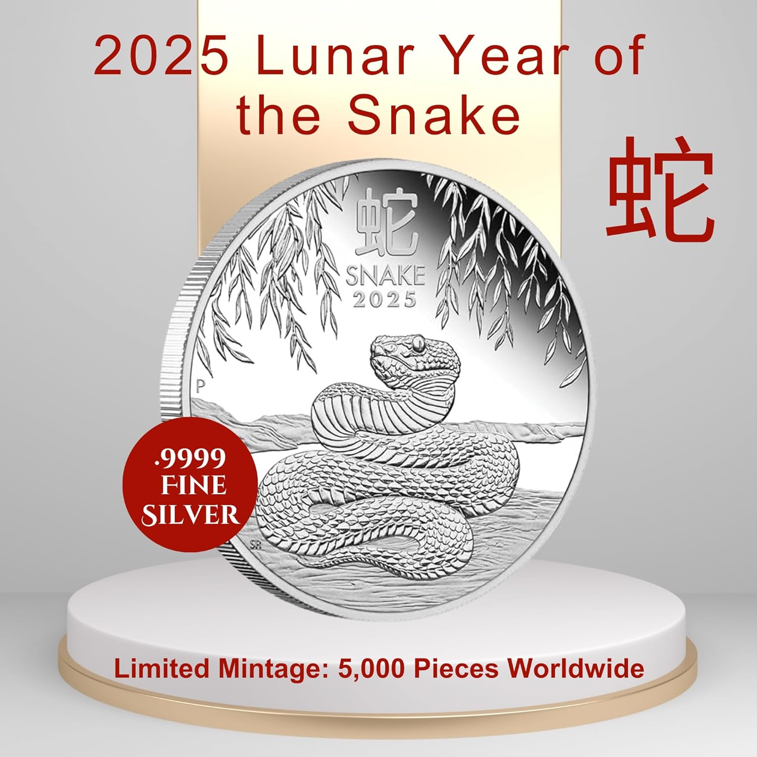 2025 Year of The Snake 1/2 oz Silver Proof Coin