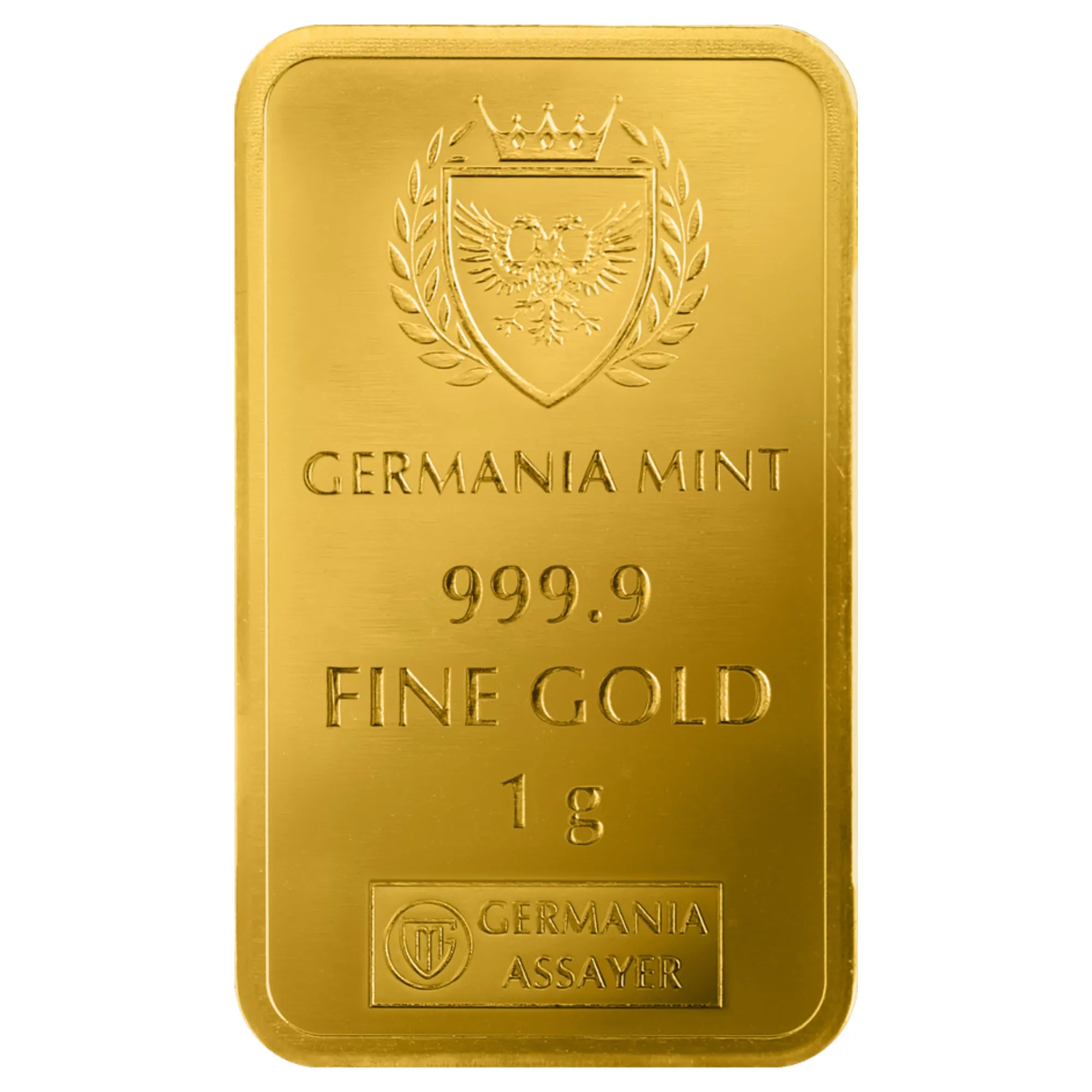 1g Gold Minted Bar New Born Girl -Germania Mint