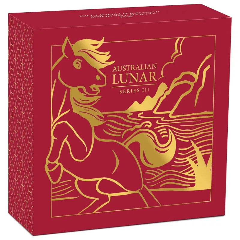 Australian Lunar Series III 2026 Year of The Horse 1/10oz Gold Proof Coin The Perth Mint