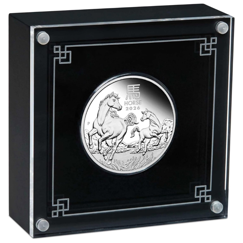 Australian Lunar Series III 2026 Year of The Horse 1 oz Silver Proof Coin The Perth Mint