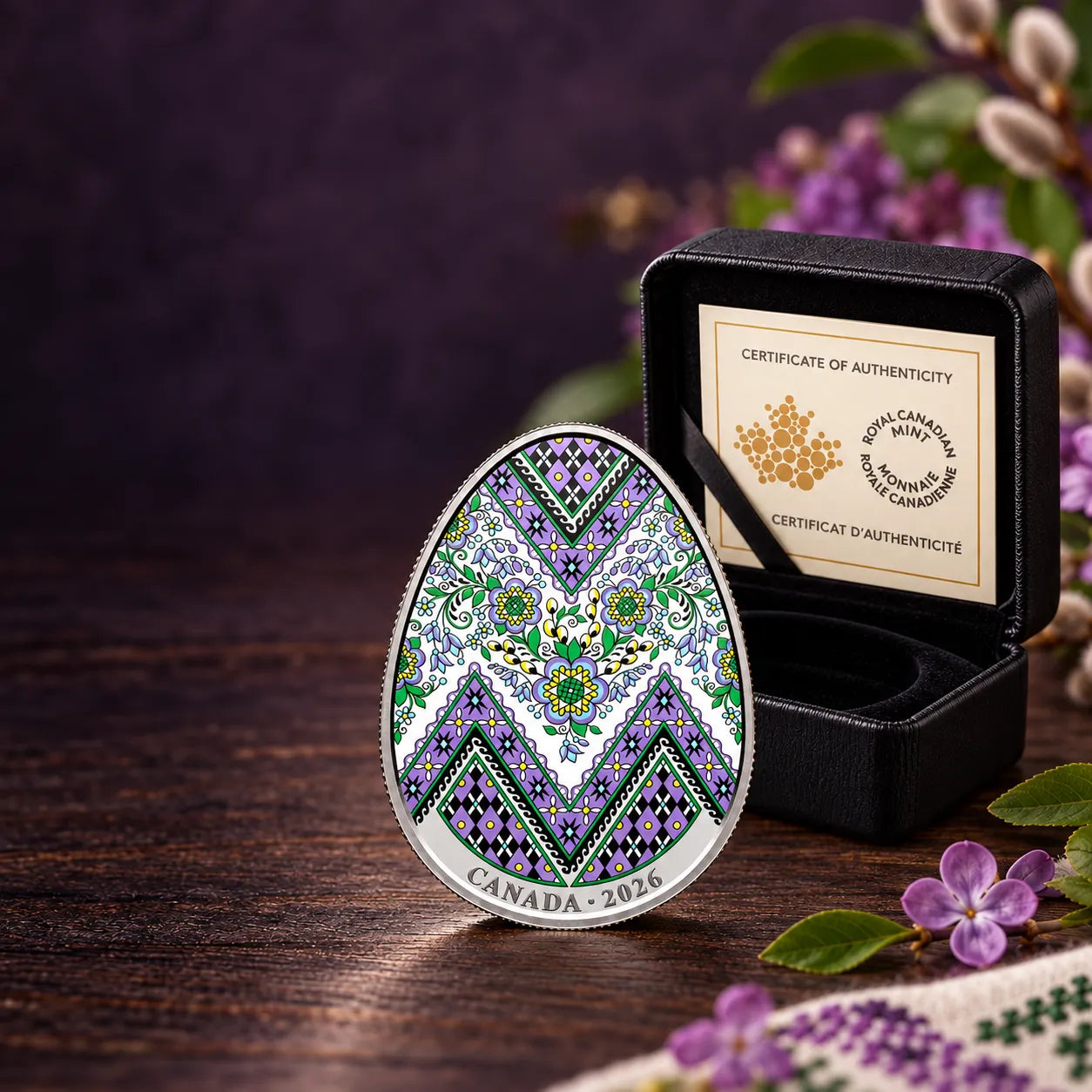 2026 1oz PYSANKA SILVER Proof COIN-Royal Canadian Mint