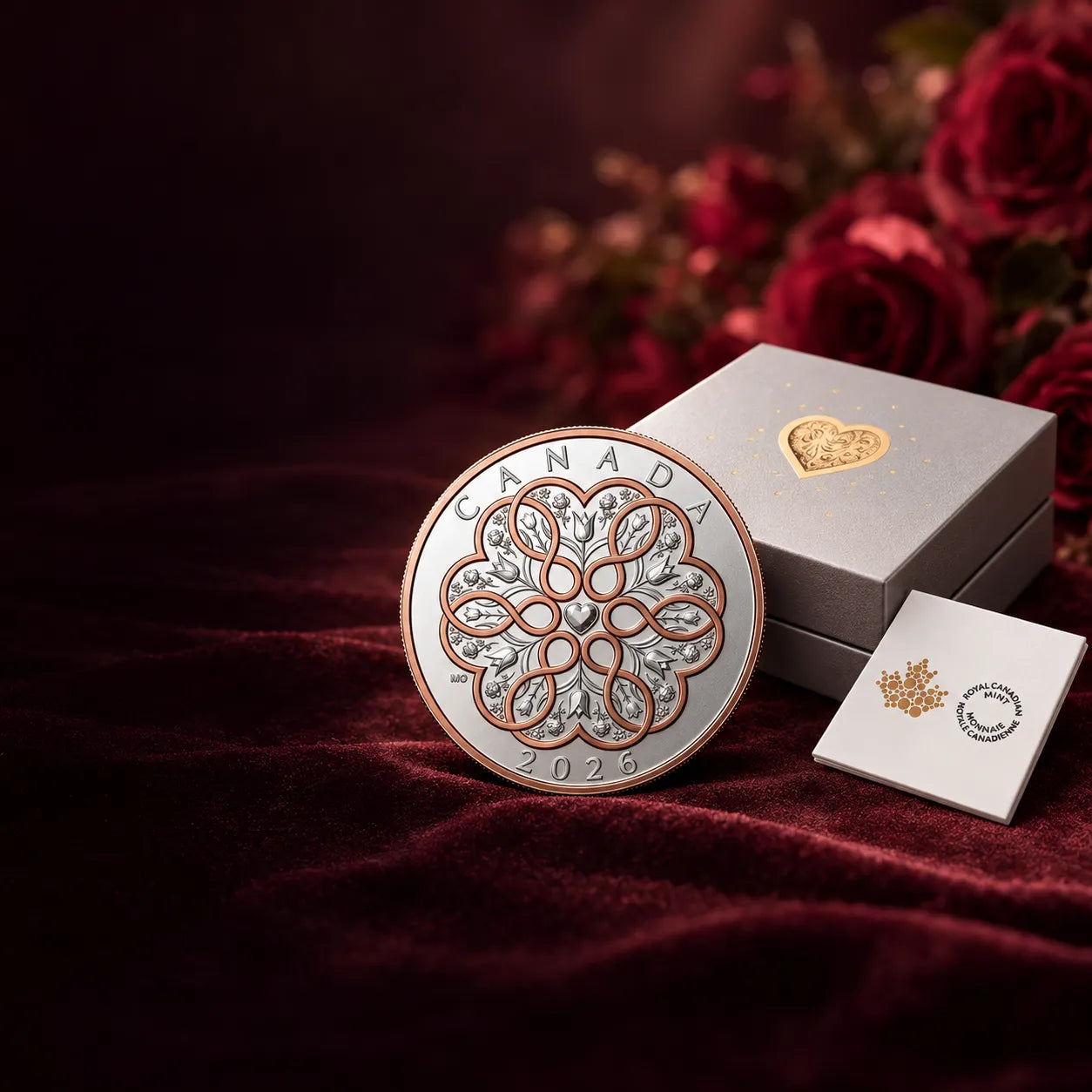 2026 1 oz Celebrate Love Silver Reverse Proof Coin – Royal Canadian Mint