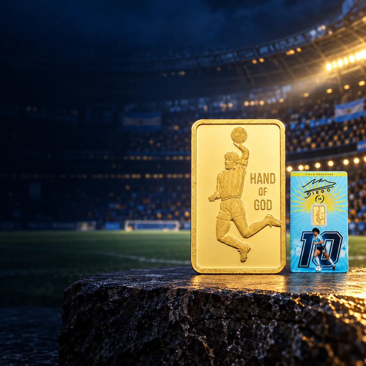 2026 1 Gram Maradona Gold Bar in Assay-PAMP Suisse
