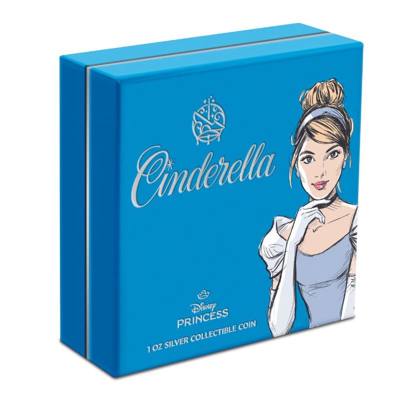 2024 Disney Princess Cinderella 1 Troy Oz Pure Silver Coin