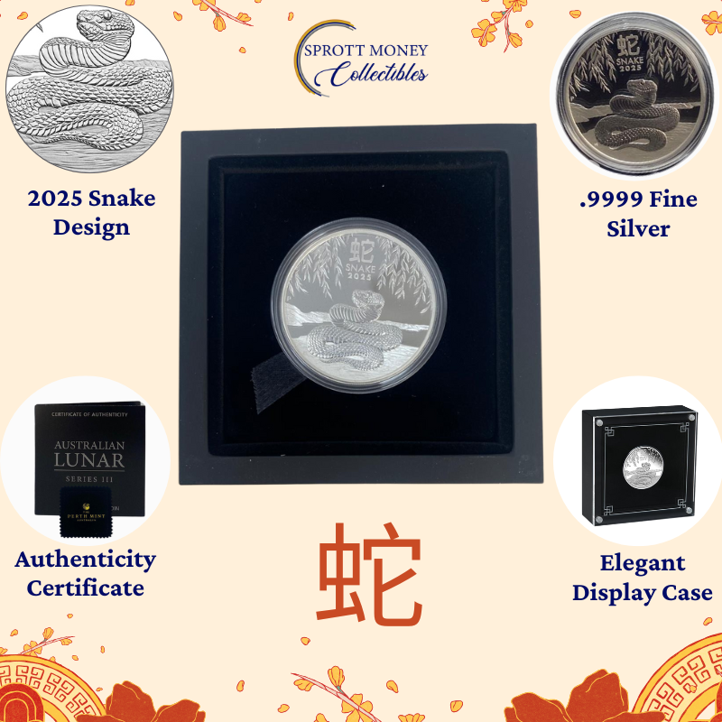 2025 Lunar Year of The Snake 1 oz Fine Silver Proof Coin - The Perth Mint