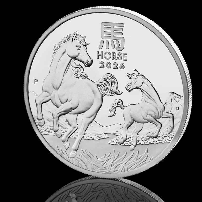 Australian Lunar Series III 2026 Year of The Horse 1 oz Silver Proof Coin The Perth Mint