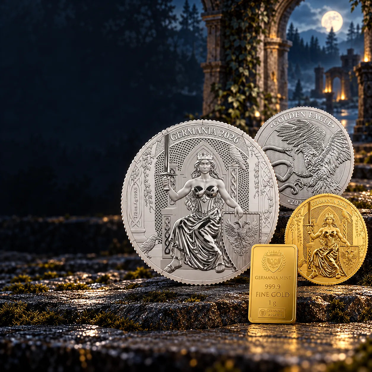Germania Mint Gold and Silver Coins and BARS 
