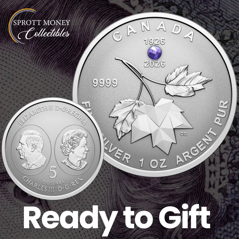 2026 Pure Silver Fractional Commemorate The 100th Birthday of Queen Elizabeth II Royal Canadian Mint