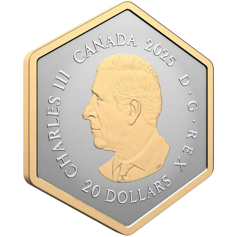 2025 Fine 1 oz Silver Coin Nature's Delight: The Honey Bee Royal Canadian Mint