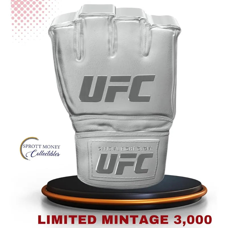 2024 UFC Glove 1 oz Fine Silver Shaped Coin - The New Zealand Mint